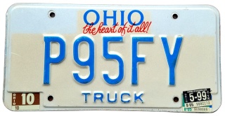 Ohio 1999 - tablica z USA