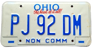 Ohio - tablica z USA