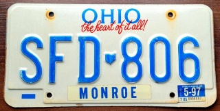 Ohio 1997 - tablica z USA