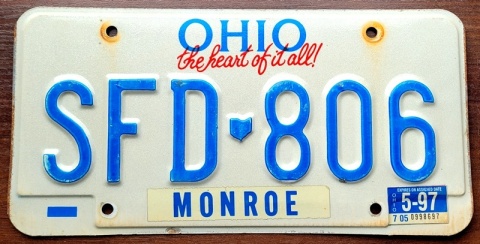 Ohio 1997 - tablica z USA