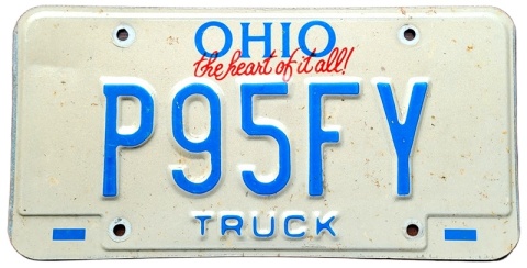 Ohio - tablica z USA