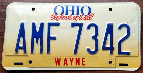 Ohio - tablica z USA