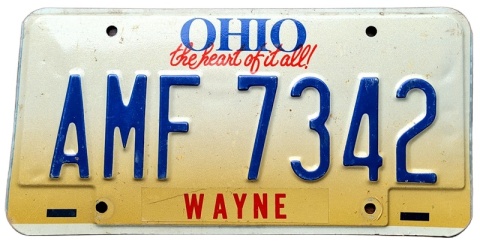 Ohio - tablica z USA