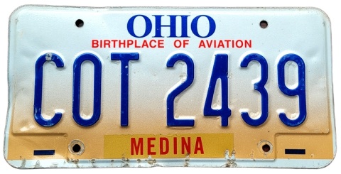 Ohio - tablica z USA