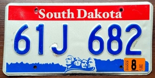 South Dakota 2003 - tablica z USA