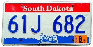 South Dakota 2003 - tablica z USA