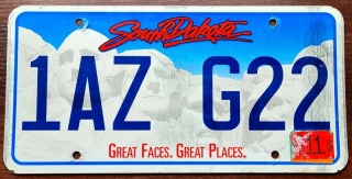 South Dakota 2019 - tablica z USA