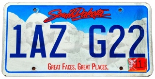 South Dakota 2019 - tablica z USA