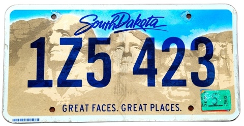 South Dakota 2023 - tablica z USA