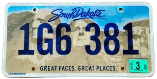 South Dakota 2023 - tablica z USA