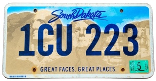 South Dakota 2023 - tablica z USA