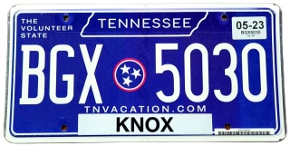 Tennessee 2023 - tablica z USA