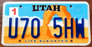 Utah - tablica z USA