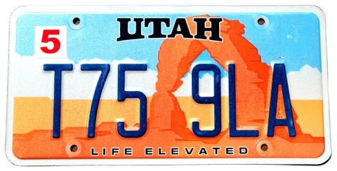 Utah - tablica z USA