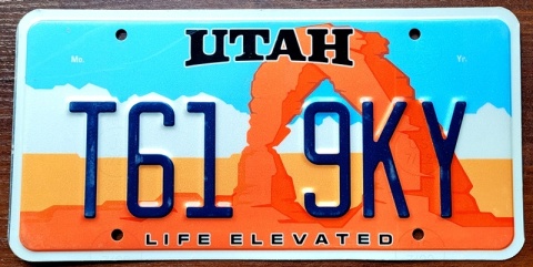 Utah - tablica z USA