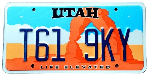 Utah - tablica z USA