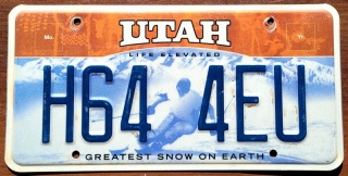 Utah - tablica z USA