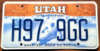 Utah - tablica z USA