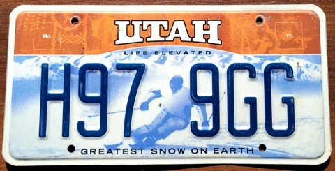 Utah - tablica z USA