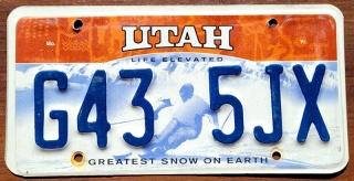Utah - tablica z USA