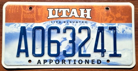 Utah - tablica z USA