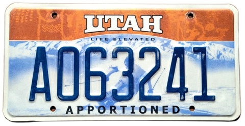 Utah - tablica z USA