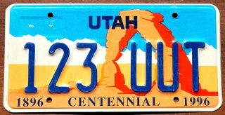 Utah - tablica z USA