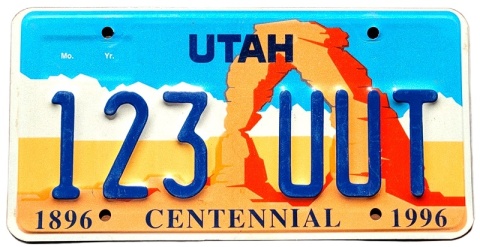 Utah - tablica z USA