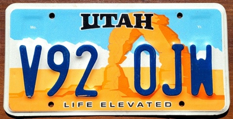 Utah - tablica z USA