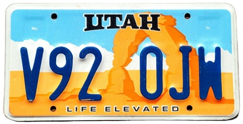 Utah - tablica z USA