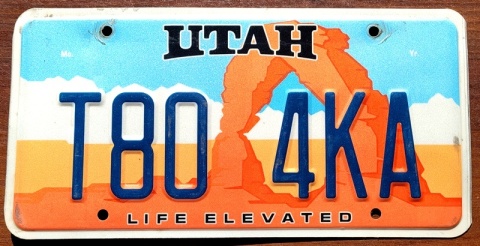 Utah - tablica z USA