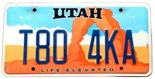 Utah - tablica z USA