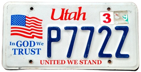Utah - tablica z USA
