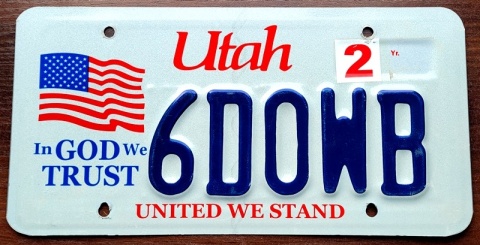 Utah - tablica z USA