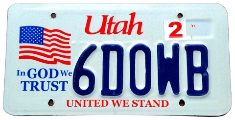 Utah - tablica z USA