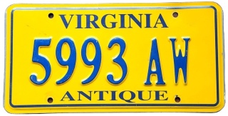 Virginia - Antique Vehicle
