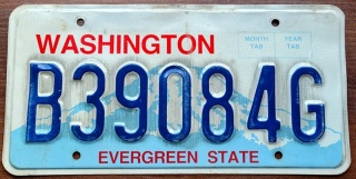 Washington - tablica z USA