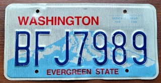 Washington - tablica z USA