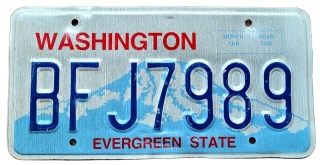 Washington - tablica z USA