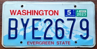 Washington 2023 - tablica z USA