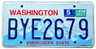 Washington 2023 - tablica z USA