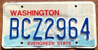 Washington - tablica z USA