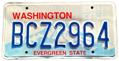 Washington - tablica z USA