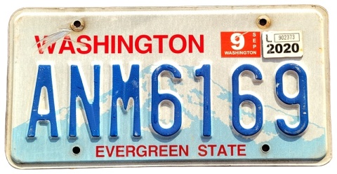 Washington 2020 - tablica z USA