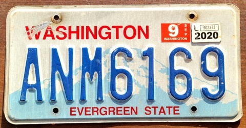 Washington 2020 - tablica z USA