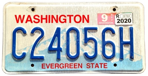 Washington 2020 - tablica z USA