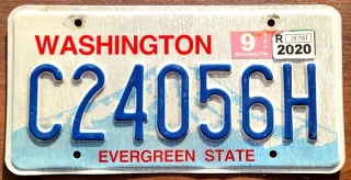 Washington 2020 - tablica z USA