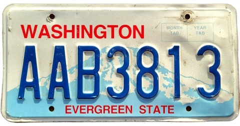 Washington - tablica z USA
