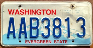 Washington - tablica z USA