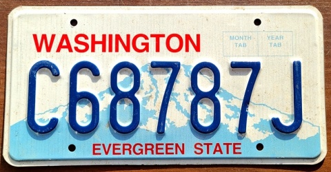 Washington - tablica z USA